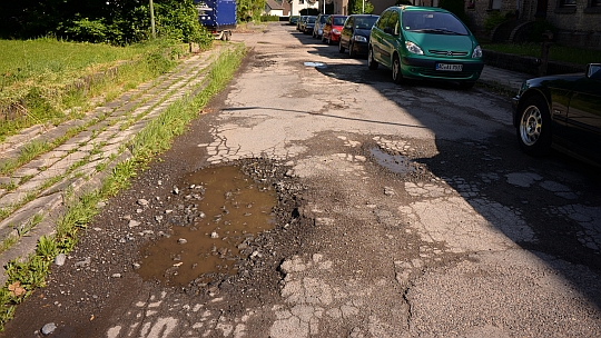 Straßenschäden in Weisweiler