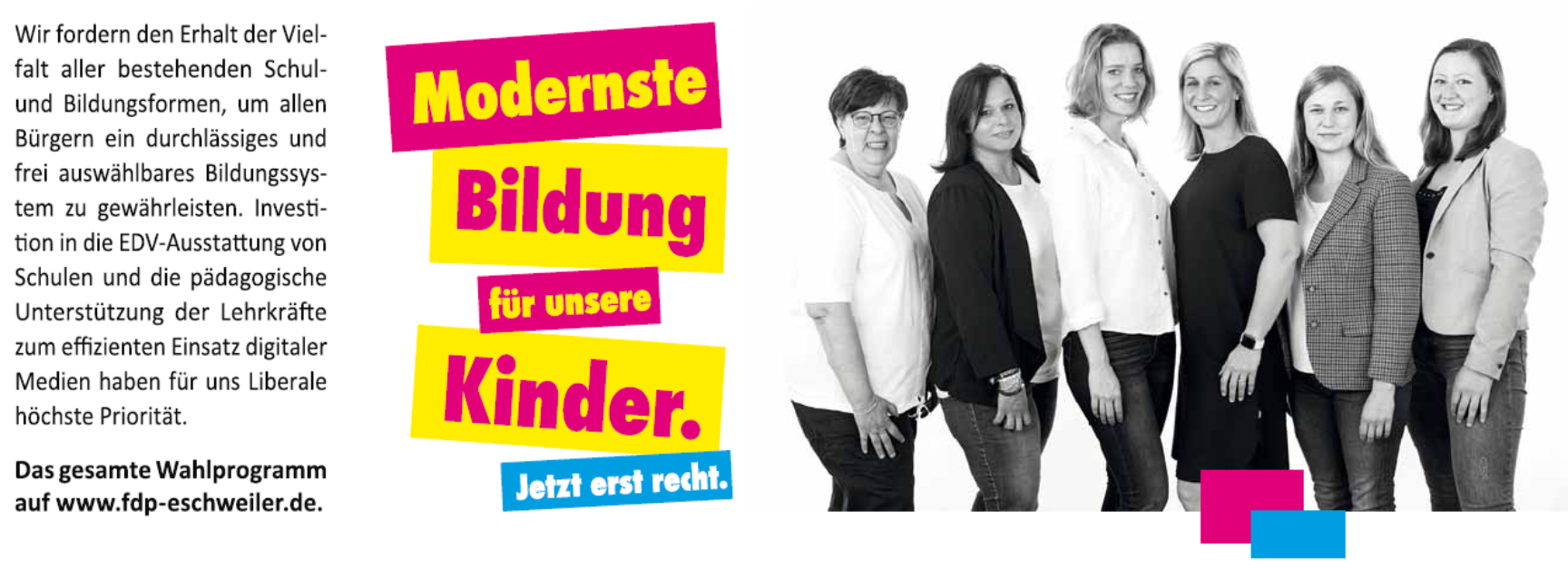 FDP Eschweiler: Modernste Bildung für unsere Kinder