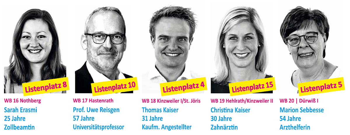 FDP Eschweiler: Unsere Kandidat*innen - Teil 4