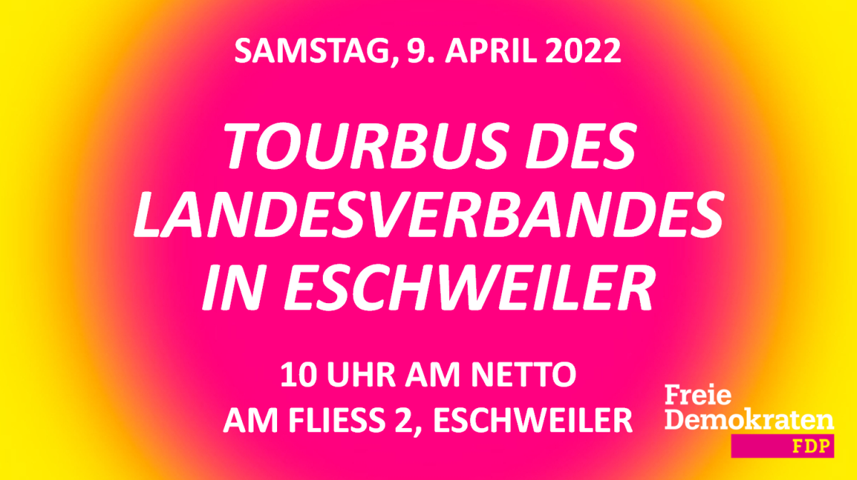 Tourbus der FDP macht in Eschweiler halt